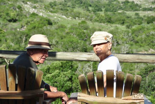 O Joca e a Ixa no parque Salto del Penitente, na região de Villa Serrana, no Uruguai